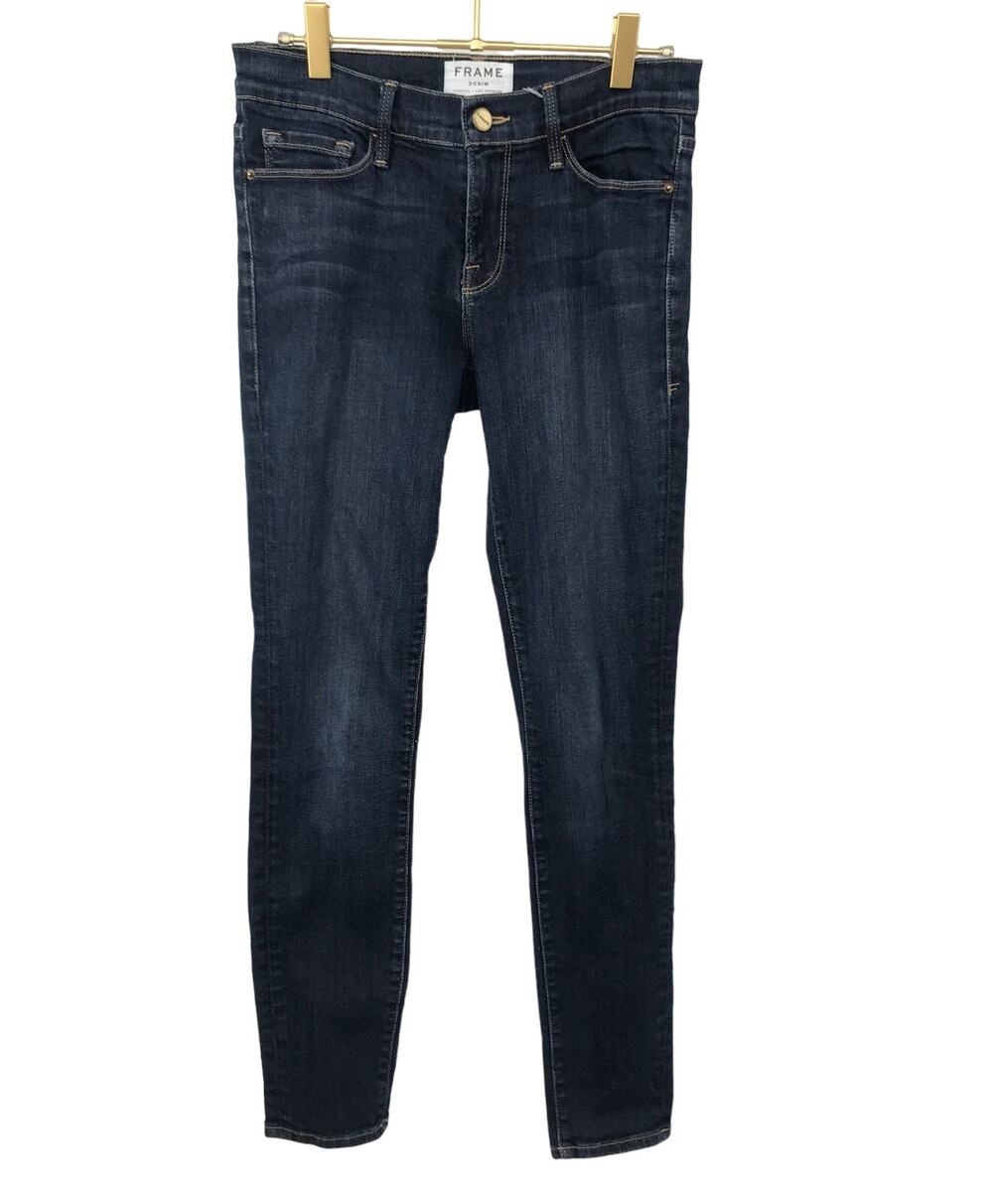 Frame Dark Wash Skinny Jeans Size 28 Stretch Le Skinny de Jeanne